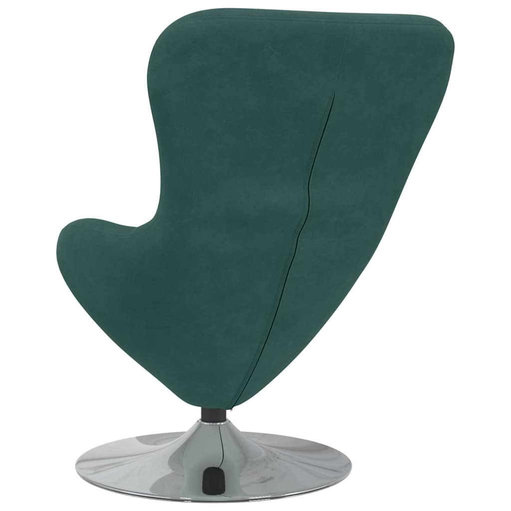 Poltrona uovo Verde scuro 63 x 73 x 90 cm Velluto