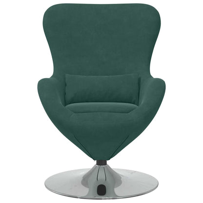 Poltrona uovo Verde scuro 63 x 73 x 90 cm Velluto