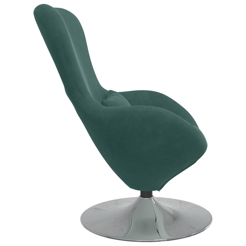 Poltrona uovo Verde Scuro 63 x 73 x 90 cm Velluto