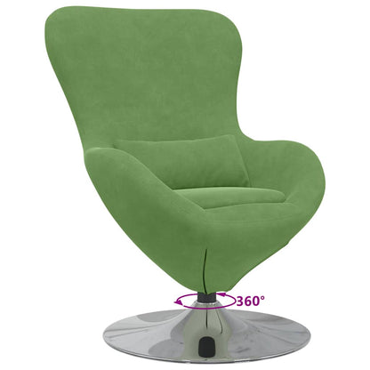 Poltrona uovo Verde chiaro 63 x 73 x 90 cm Velluto