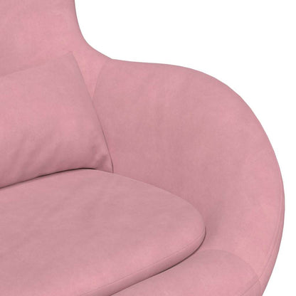 Poltrona uovo Rosa 63 x 73 x 90 cm Velluto