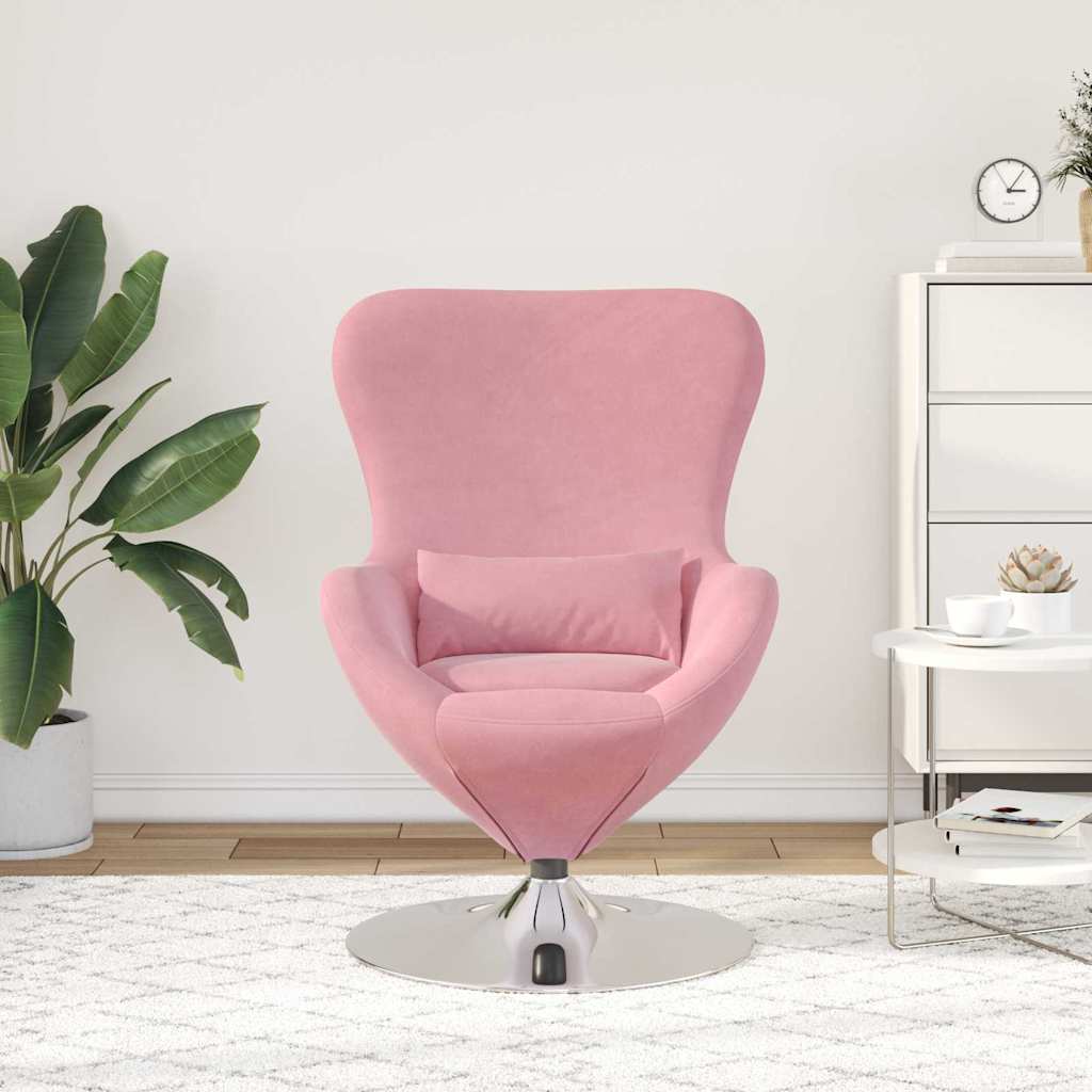 Poltrona uovo Rosa 63 x 73 x 90 cm Velluto