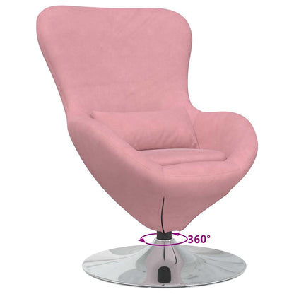 Poltrona uovo Rosa 63 x 73 x 90 cm Velluto