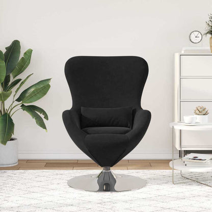 Poltrona uovo Nero 63 x 73 x 90 cm Velluto