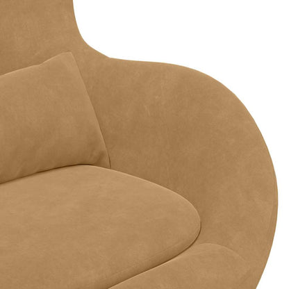 Poltrona uovo Marrone chiaro 63 x 73 x 90 cm Velluto