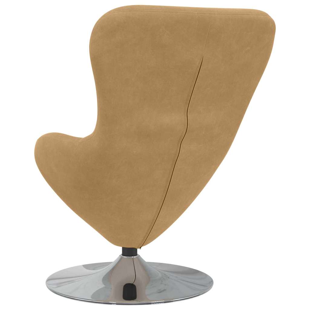 Poltrona uovo Marrone chiaro 63 x 73 x 90 cm Velluto