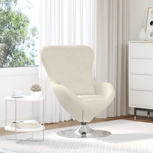 Poltrona uovo Crema 63 x 73 x 90 cm Velluto