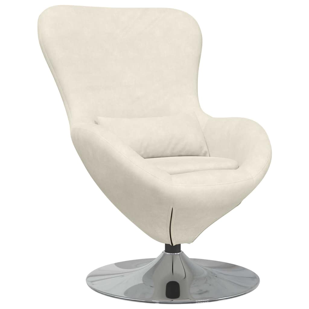 Poltrona uovo Crema 63 x 73 x 90 cm Velluto
