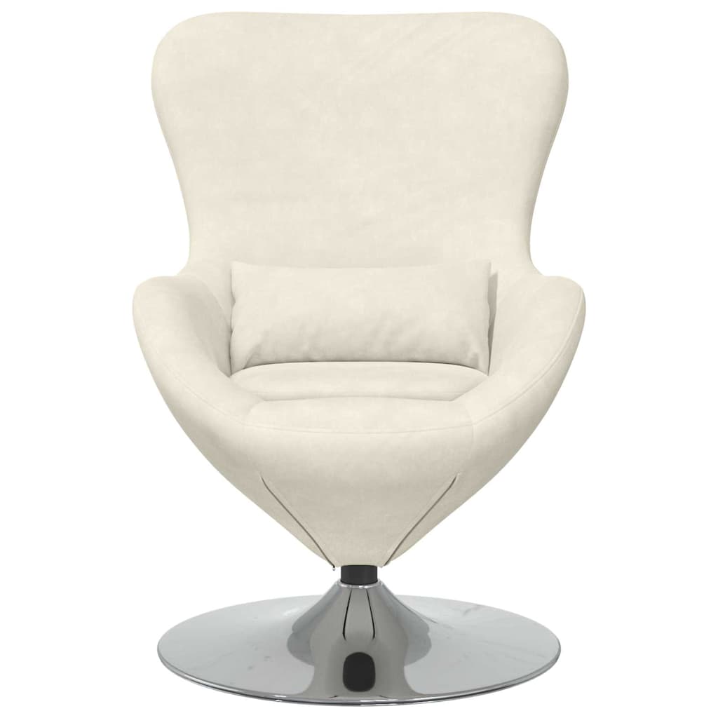 Poltrona uovo Crema 63 x 73 x 90 cm Velluto