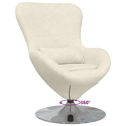 Poltrona uovo Crema 63 x 73 x 90 cm Velluto