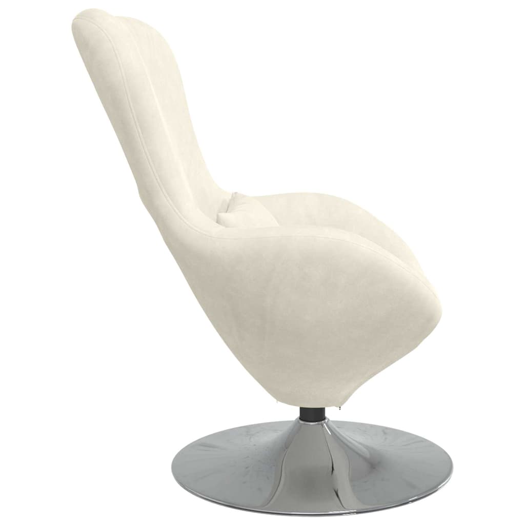 Poltrona uovo Crema 63 x 73 x 90 cm Velluto