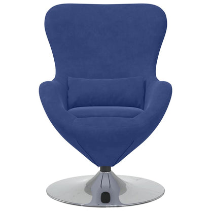 Poltrona uovo Blu Polizia 63 x 73 x 90 cm Velluto