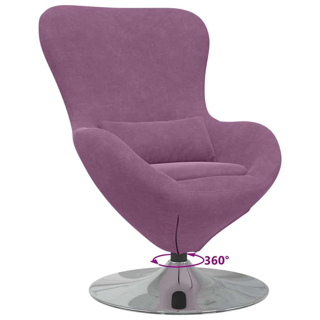 Poltrona uovo Viola 63 x 73 x 90 cm Velluto