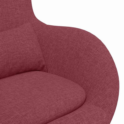Poltrona uovo Rosso vino Tessuto