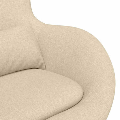 Poltrona uovo Crema Tessuto