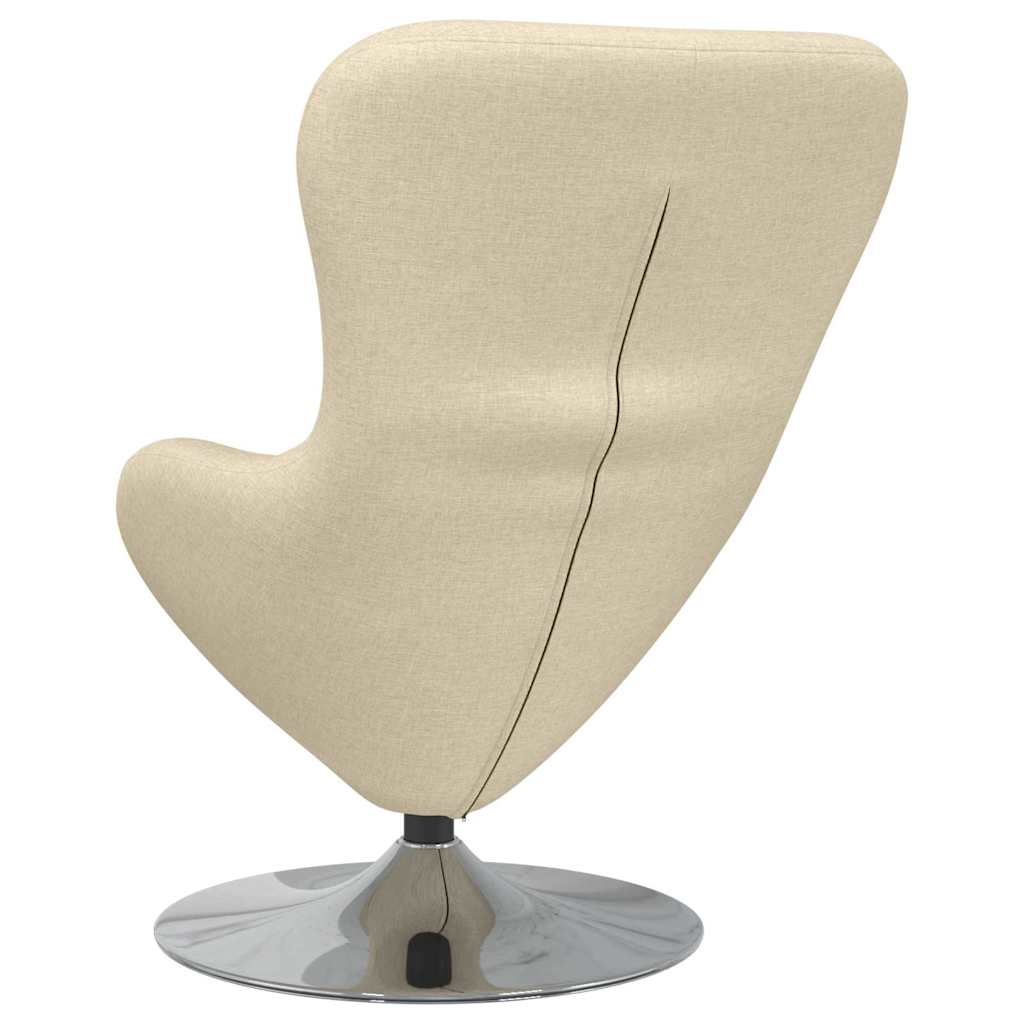 Poltrona uovo Crema Tessuto