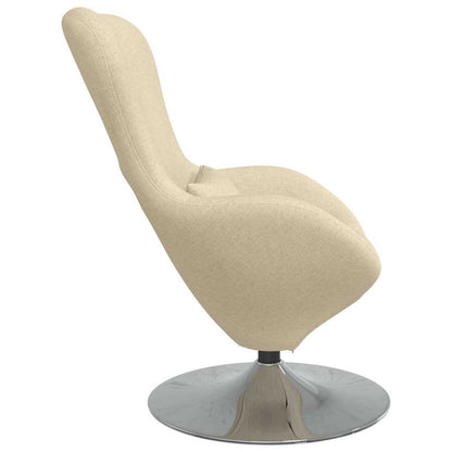Poltrona uovo Crema Tessuto