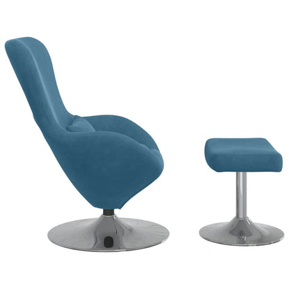 Poltrona uovo 2 pcs Blu 63 x 73 x 90 cm Velluto