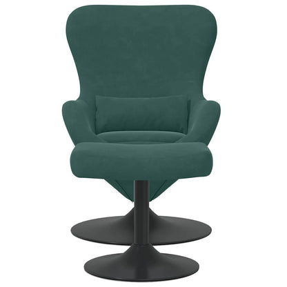 Poltrona uovo 2 pcs Verde scuro 63 x 73 x 90 cm Velluto