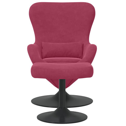 Poltrona uovo 2 pcs Rosso vino 63 x 73 x 90 cm Velluto