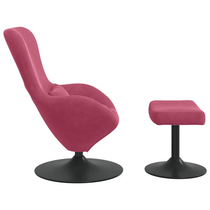 Poltrona uovo 2 pcs Rosso vino 63 x 73 x 90 cm Velluto