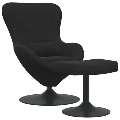 Poltrona uovo 2 pcs Nero 63 x 73 x 90 cm Velluto