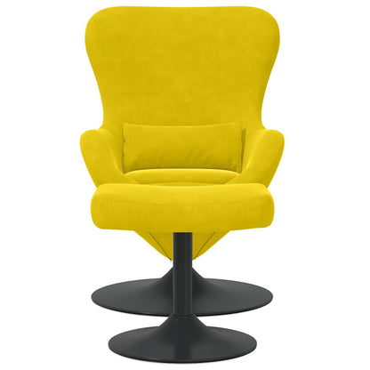 Poltrona uovo 2 pcs Giallo 63 x 73 x 90 cm Velluto