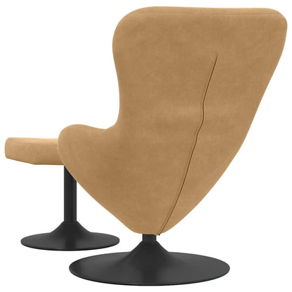 Poltrona uovo 2 pcs Marrone 63 x 73 x 90 cm Velluto