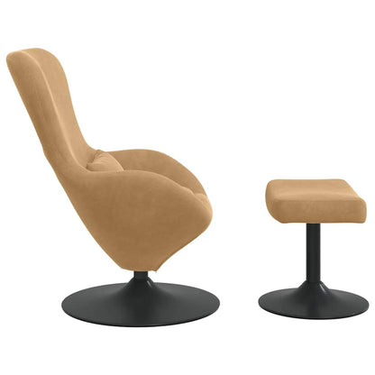 Poltrona uovo 2 pcs Marrone 63 x 73 x 90 cm Velluto