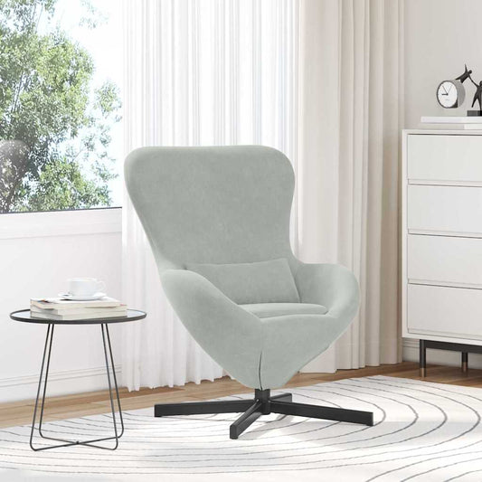Poltrona uovo Grigio chiaro Velluto
