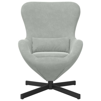 Poltrona uovo Grigio chiaro Velluto