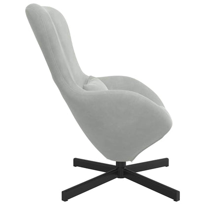 Poltrona uovo Grigio chiaro Velluto