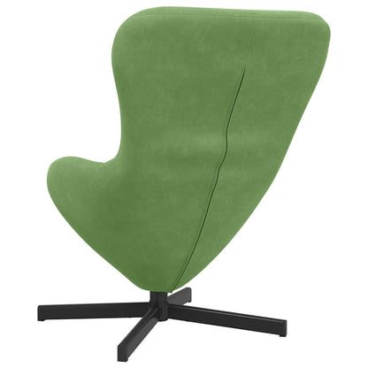 Poltrona uovo Verde chiaro Velluto