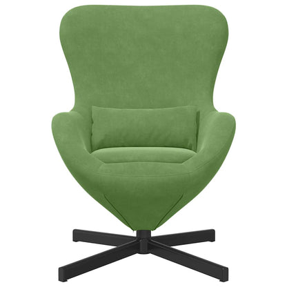 Poltrona uovo Verde chiaro 63 x 73 x 90 cm Velluto