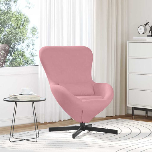 Poltrona uovo Rosa Velluto
