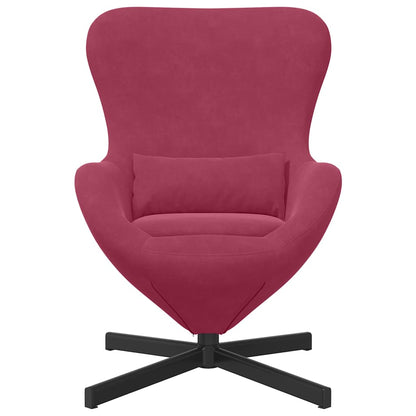 Poltrona uovo Rosso vino Velluto