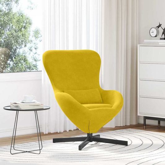 Poltrona uovo Giallo Velluto