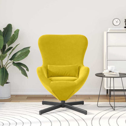 Poltrona uovo Giallo Velluto