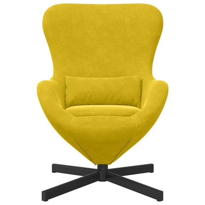 Poltrona uovo Giallo Velluto