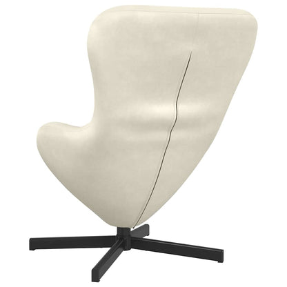 Poltrona uovo Crema Velluto