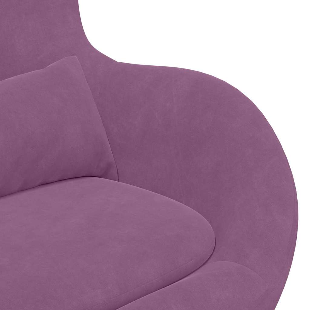 Poltrona uovo Viola 63 x 73 x 90 cm Velluto
