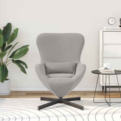 Poltrona uovo Grigio chiaro 63 x 73 x 90 cm Tessuto | homemem39