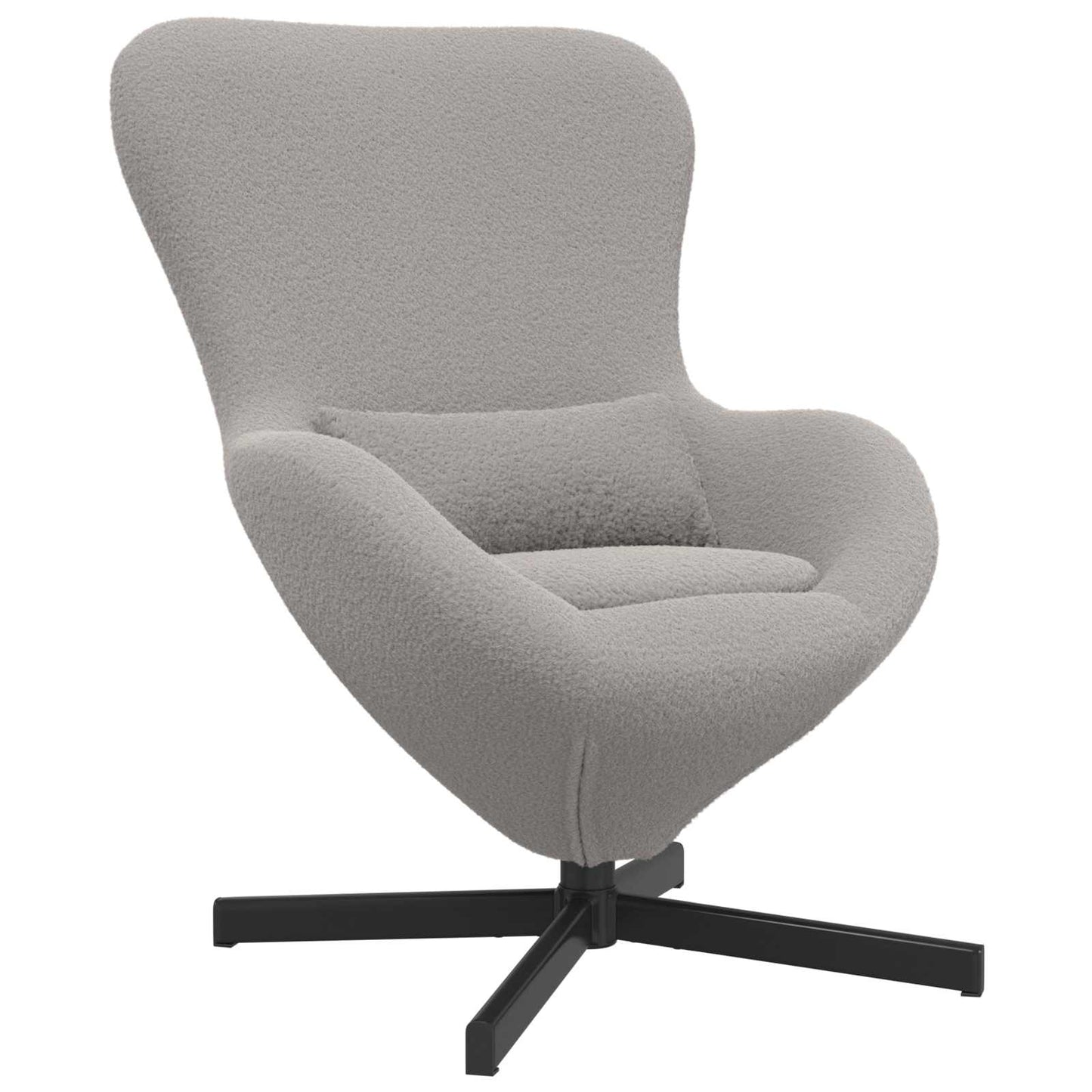 Poltrona uovo Grigio chiaro 63 x 73 x 90 cm Tessuto | homemem39