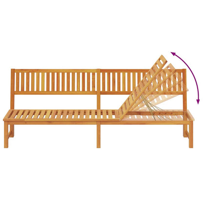 Lettino da sole 1-persona Marrone 200 x 57 x 75cm