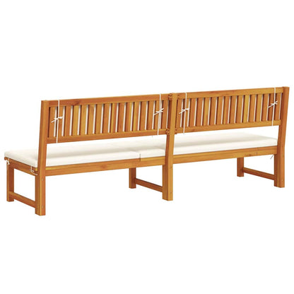 Lettino da sole con cuscino 1-persona Marrone 200 x 57 x 75cm