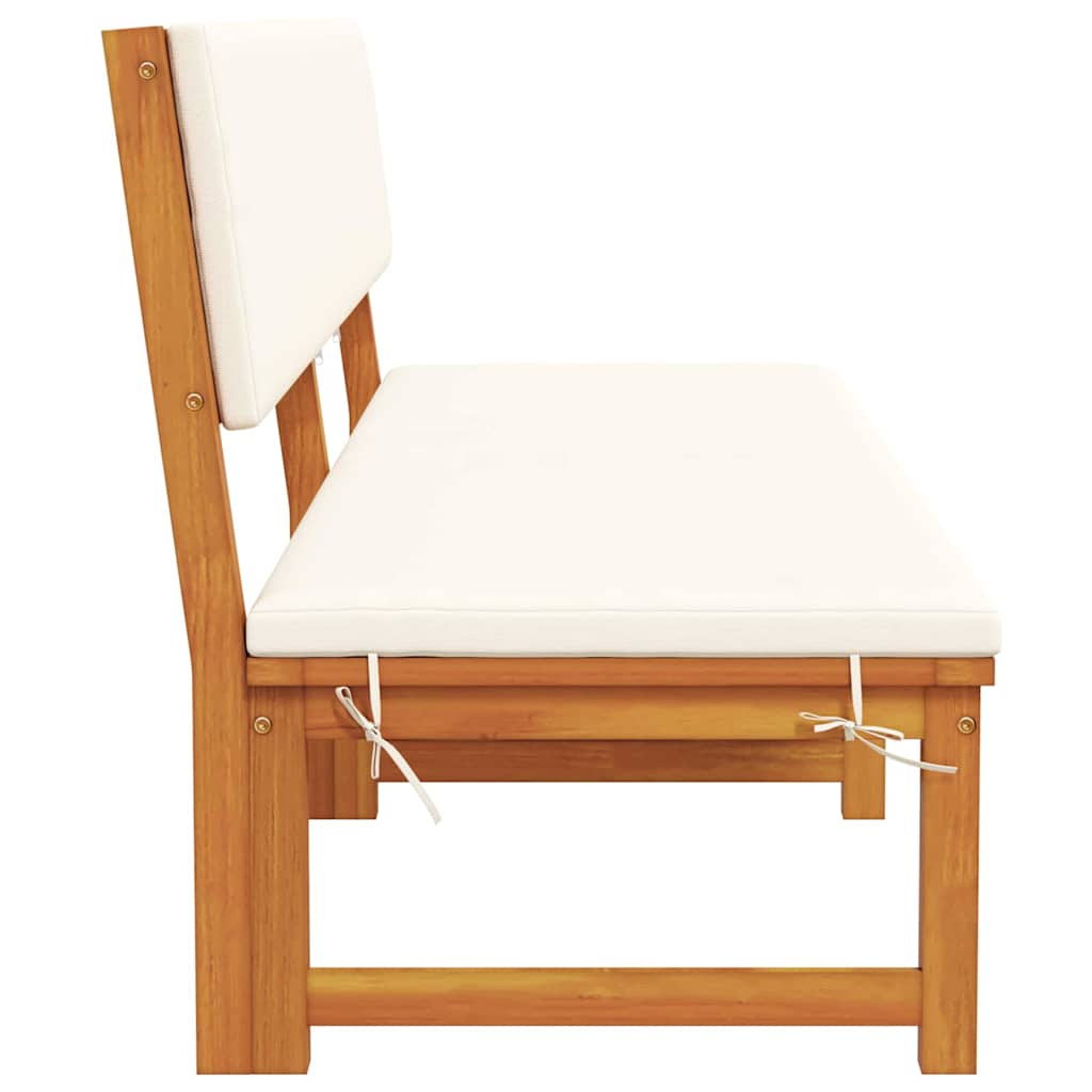 Lettino da sole con cuscino 1-persona Marrone 200 x 57 x 75cm