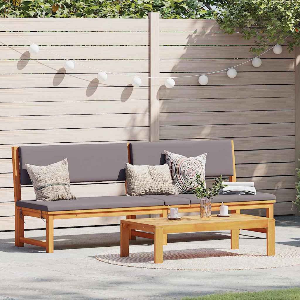 Lettino da sole 1-persona Marrone 200 x 57 x 75cm