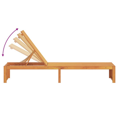 Lettino da sole 1-persona Marrone 200 x 55 x 94cm