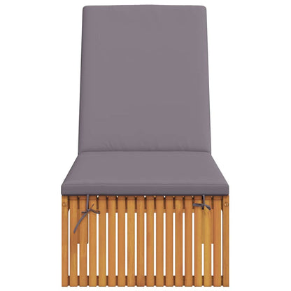 Lettino da sole con cuscino 1-persona Marrone 200 x 55 x 94cm