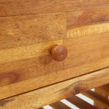 Mobiletto da Giardino con cassetto Marrone 93 x 41.5 x 98cm